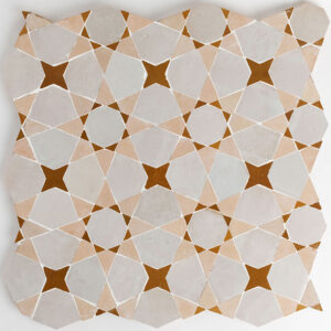 Agadir Zellige Mosaic Tile (Grande) - Earth, Spice, Wheat