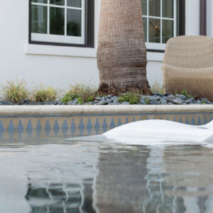 Pool Waterline - Ouzoud Border - Earth & Blue Thistle