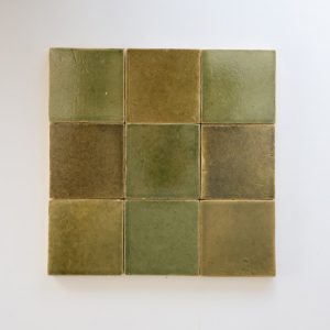 4x4 Green Pottery Kilnware (*NEW* Stock)
